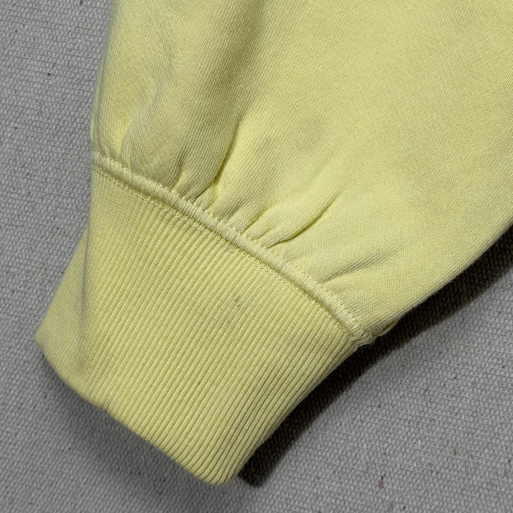 Celandine Surf Camp Sweatshirt Yellow Graphic Wave Terry XS Anthropologie - Picture 4 of 12